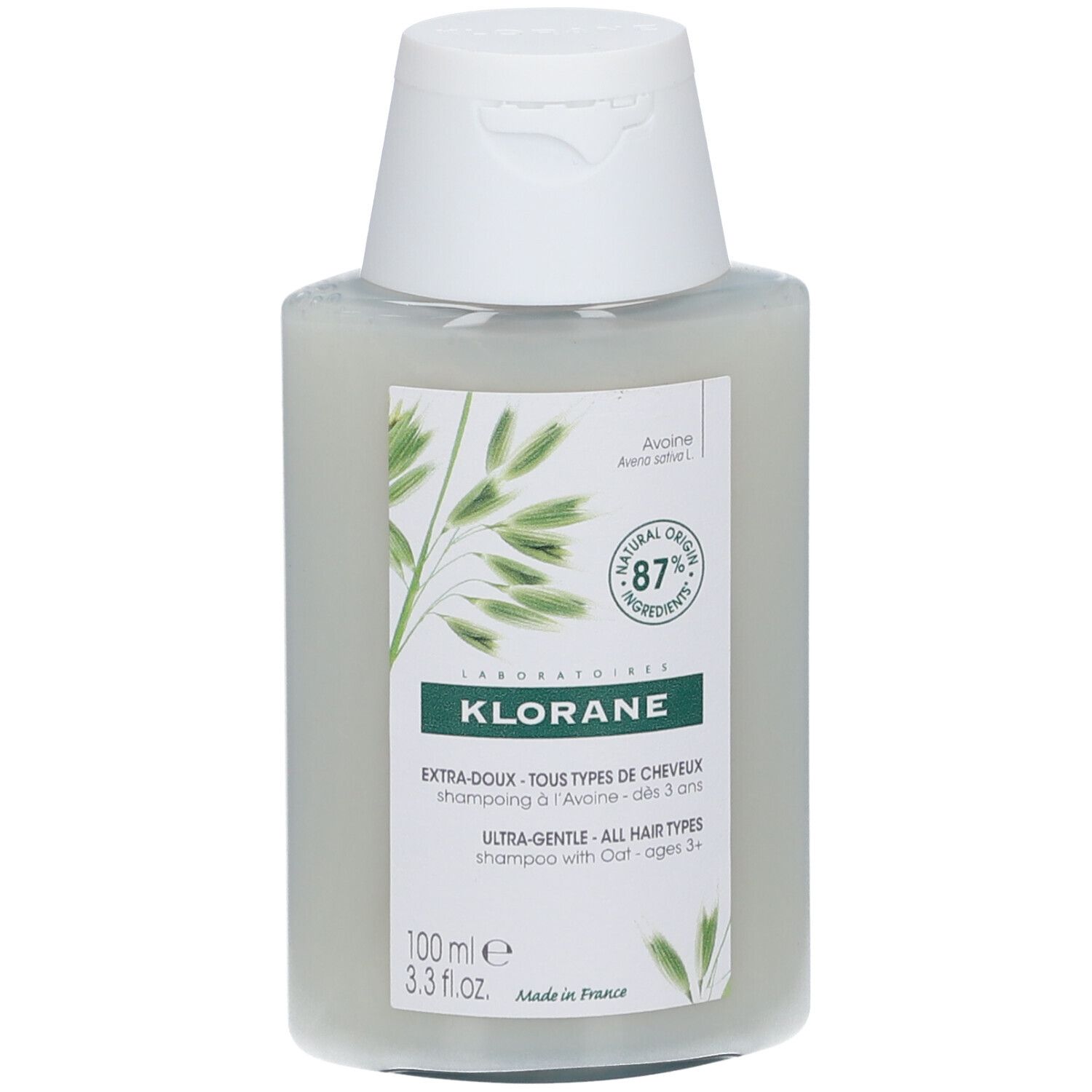 Klorane Ultra-Gentle Shampoo with Oat All Hair Types Nieuwe Formule 100 ml