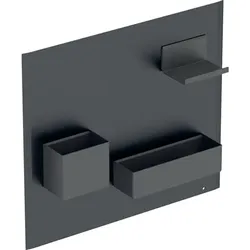 Geberit Acanto Magnetwand Set, 449x388x75mm Metall pulverbeschichtet, Schwarz, 500649161 500649161