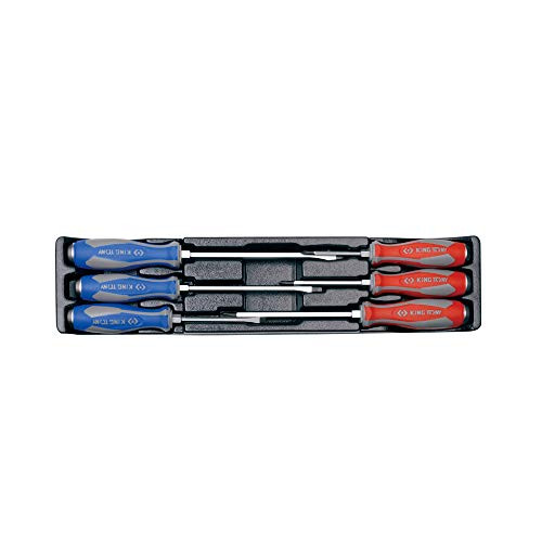 KING TONY 930206MR Heavy Duty Schroevendraaier Set voor Gereedschapswagen