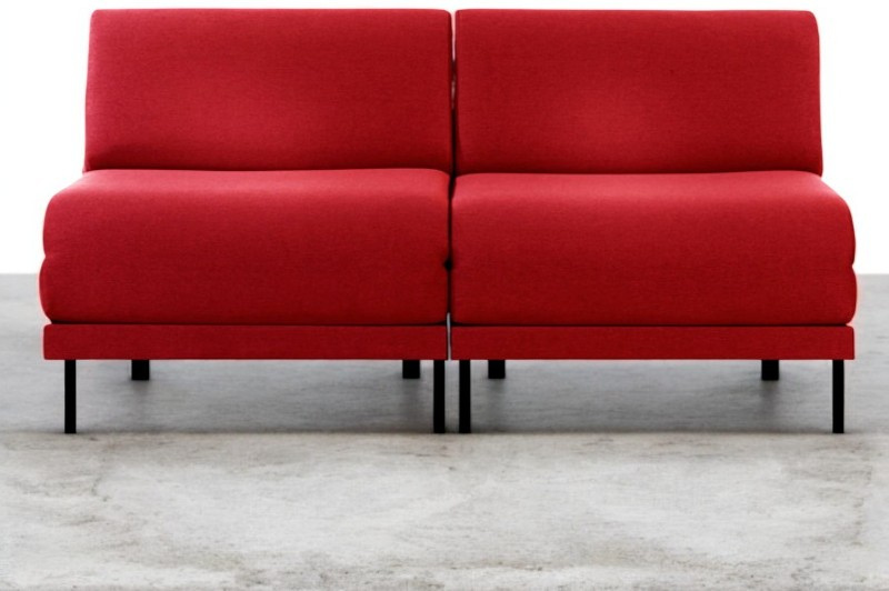 Likoolis Canapé lit Français 2 places Design BOSS DUO 140 SMALL sans accoudoirs