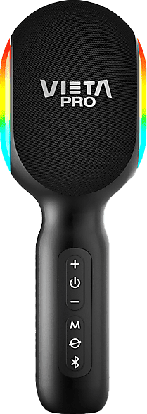 Micrófono karaoke - Vieta Pro Karaoke Party, 25 W, Bluetooth 5.0, Autonomía hasta 10 horas, Negro