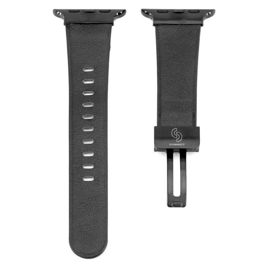 Connect Watch 42/44/45mm Single loop buckle leather strap (Leather) (CONAPP42SlSB)