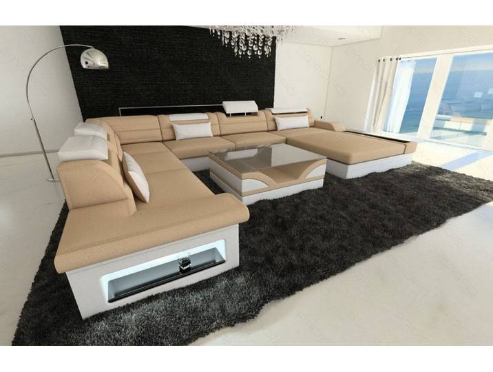 Wohnlandschaft Mezzo XXL U-Form in Stoff