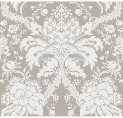 York Wallcoverings French Artichoke Dam Beige Wallpaper