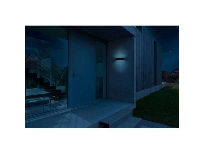 Brick Down Applique Murale d'Extérieur Noir - Antidark - Terrasse - Aluminium