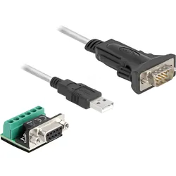DELOCK 64267 - Adapterkabel USB-A > RS-422/485 + Terminalblock, 0,5 m
