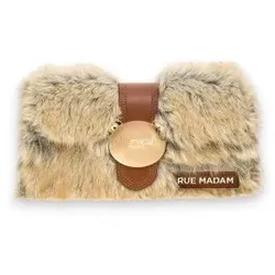 RUE MADAM PARIS für Damen. 1645 Teddy It-Bag Aspen Tasche beige (OSFA), Lässig, Party, Polyester
