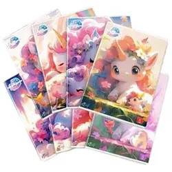 Pigna, Heft + Block, 10er Pack Maxi Notizbücher Einhörner 38 (A4, Liniert)