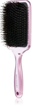 BrushArt Hair Boar bristle paddle hairbrush escova de cabelo com cerdas de javali Metalic Pink 1 un.. Hair Boar bristle paddle hairbrush