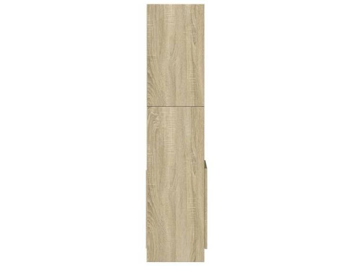 Bibliothèque SOLOMOON CHIC Buffet haut - pour salon - chêne sonoma 92x33x140 cm bois d'ingénierie BB121