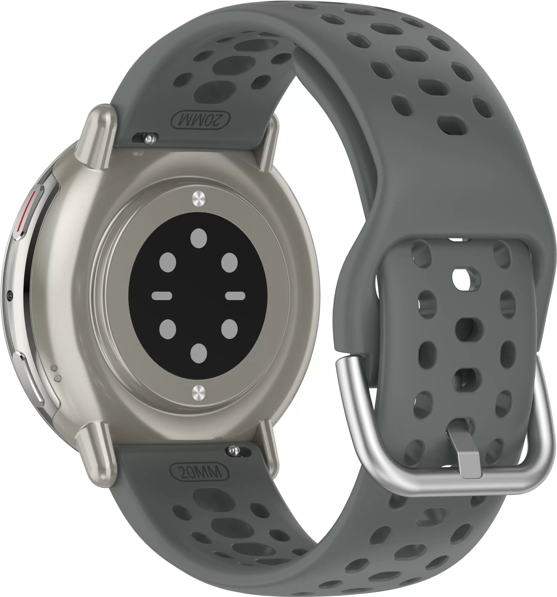 INF Amazfit Active 2 Armband - Atmungsaktiver Silikon Sport Ersatz Dunkelgrau
