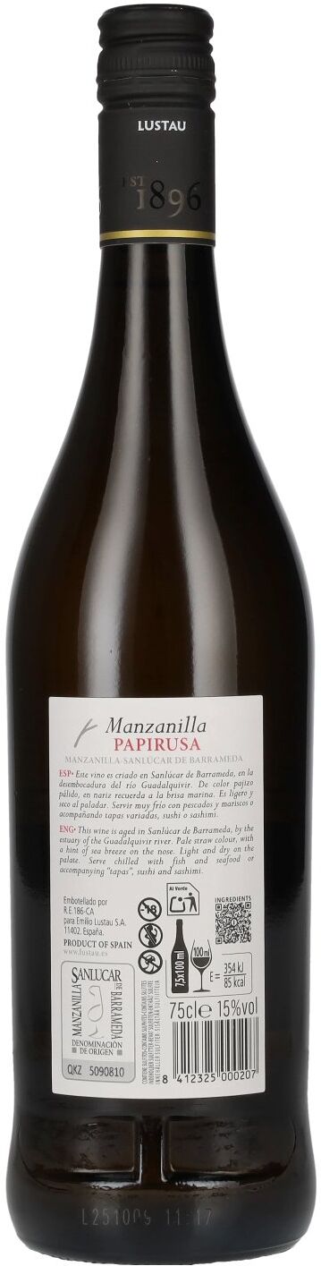 Lustau Emilio Lustau PAPIRUSA Manzanilla 15% Vol. 0,75l