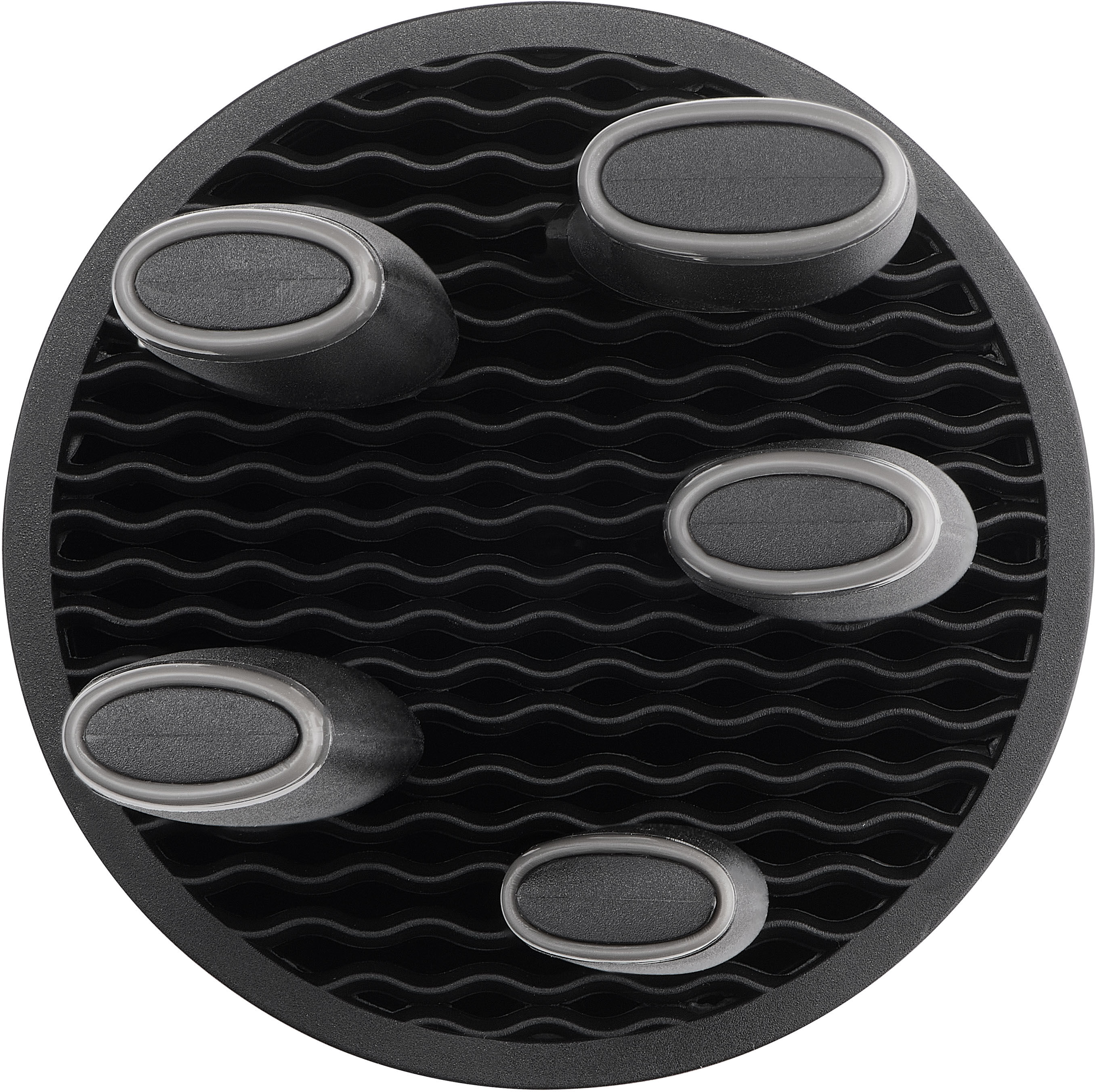 Messerblock TEFAL "Comfort", schwarz (schwarz, edelstahl), Messerblöcke, Messerblock, Universeller Messerblock, Edelstahl Klingen, ergonomischer Griff