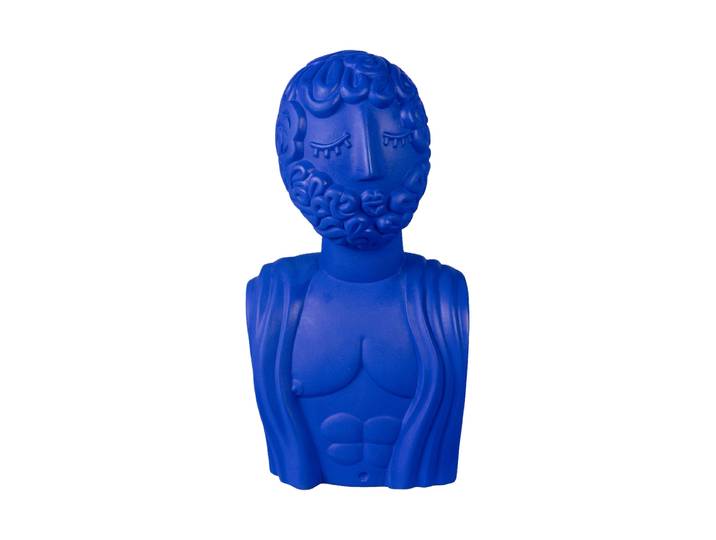 In- & Outdoor Design Büste „Magna Graecia Man“ Blau Seletti