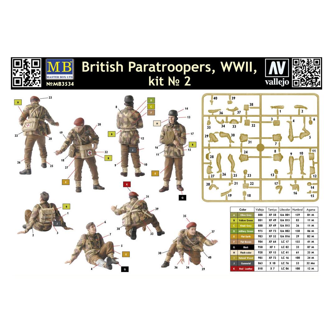 Master Box British Paratroopers WWII Rigid Landing Operation Market Garden 1944 (MB3534)