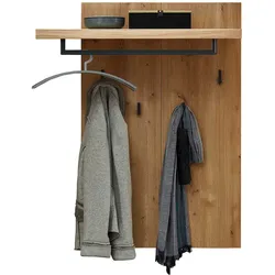 Garderobe in Wildeichefarben vier festen Haken