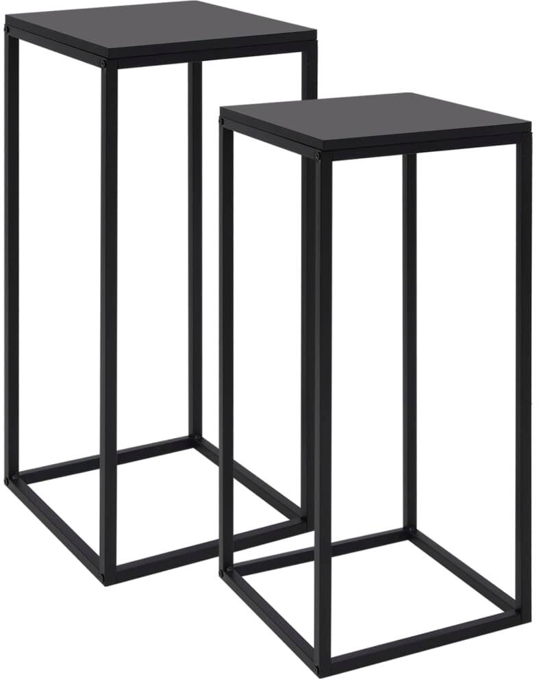 Ebern Designs Braison Frame Square Nesting Side Tables 81cm H X 25cm W X 25cm D