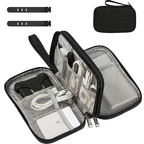 OdiuK Universele Kabelorganizer Tas - Dubbellaags - Zwart
