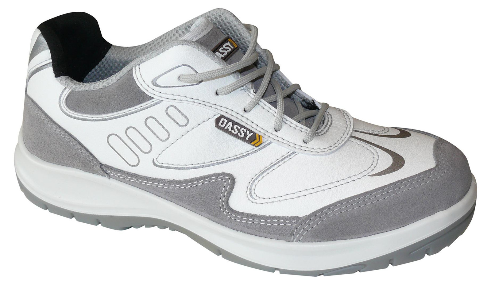 Dassy Veiligheidsschoenen Neptunus S3, wit/cementgrijs, maat 39