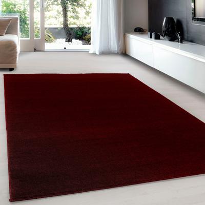 Teppich AYYILDIZ TEPPICHE "ATA, auch als Läufer und in rund", rot, B:160cm H:10mm L:230cm, Kunstfaser, Teppiche, Teppich, Kurzflor, uni, große Farbauswahl, robust, Fußbodenheizungsgeeignet