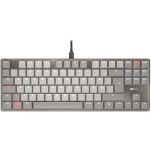 CHERRY Tastatur KC 500 MX LP TKL, USB, grau, für Windows