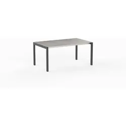 sitMOBILIA Gartentisch Ventura 160 x 95 cm Edelstahl Chromica Uyuni