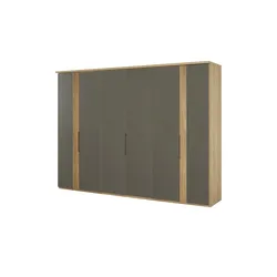 Woodford Drehtürenschrank  Miri , grau , Maße (cm): B: 300 H: 219,2 T: 59.0