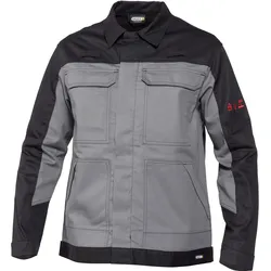 DASSY® Kiel Zweifarbige multinorm Arbeitsjacke - grafitgrau/schwarz - XS