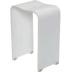 SAT Hocker freistehend 33x48x27,5 cm weiß matt SATSTOLPLASTB