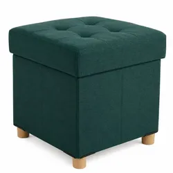 Relaxdays Hocker mit Stauraum Türkis