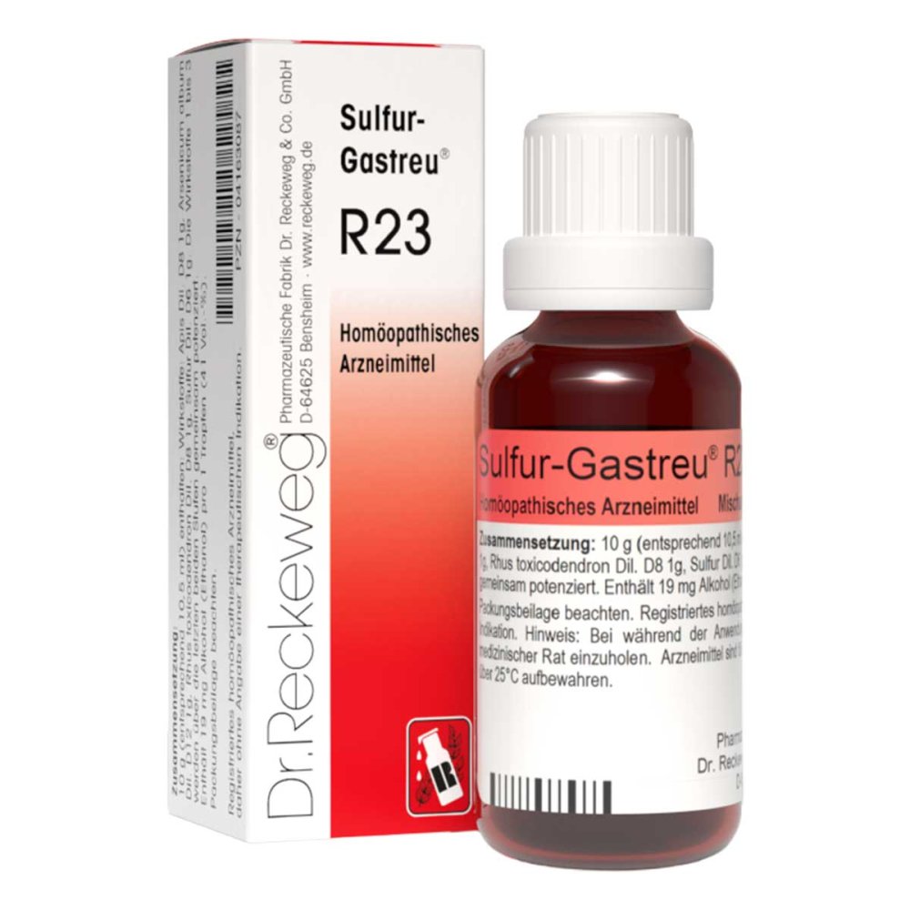 Dr.RECKEWEG & Co. GmbH Sulfur Gastreu R 23 Tropfen zum Einnehmen 04163087