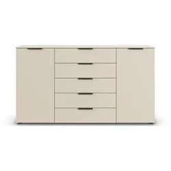 Kommode Flipp Dekor Beige Champagner