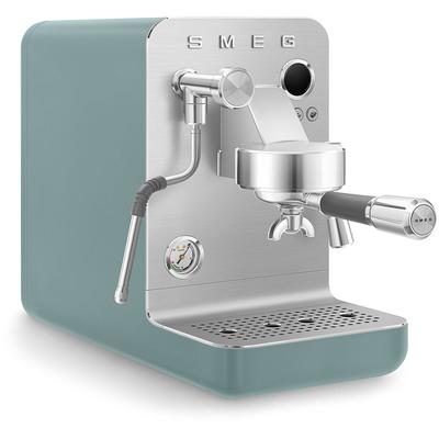 SMEG Espressomaschine "EMC02BLMEU", grün (emerald grün, matt (grün)), B:28,8cm H:54,5cm T:55,5cm, Kaffeemaschinen, Mini Pro, Espressomaschine