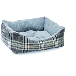 Aumüller Plüschsofa Schottland Grau, 70 cm - kuscheliges Hundesofa