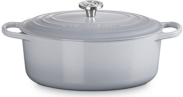 LE CREUSET Bräter oval SIGNATURE 31cm 6,3l Chateau grau EG