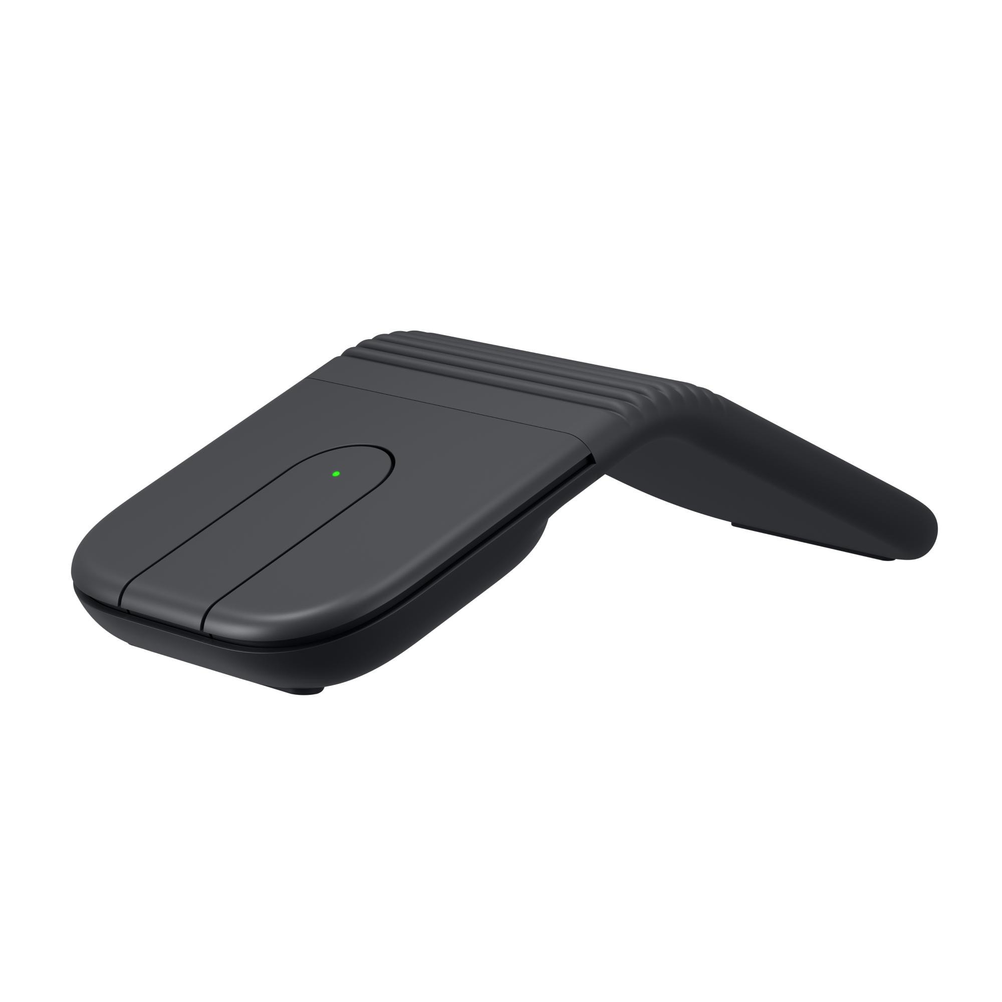 Logitech Mobi Fold Maus Graphite kabellos (Bluetooth) für Links- & Rechtshänder