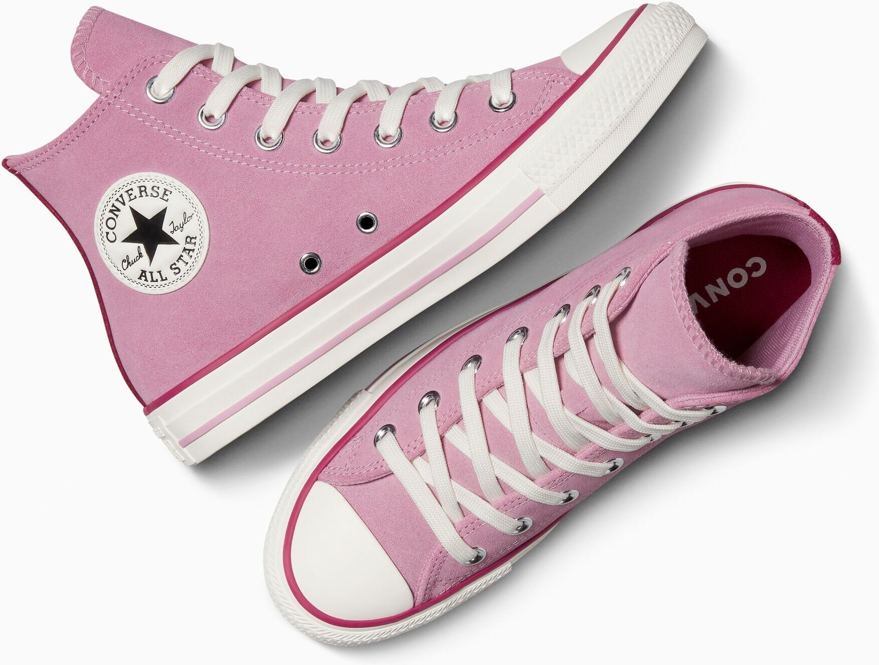 Sneaker CONVERSE "CHUCK TAYLOR ALL STAR", Damen, Gr. 36, rosa (cliffside roes, sport berry, egret), Leder, Schuhe Sneaker cliffside roes, sport berry, egret 36