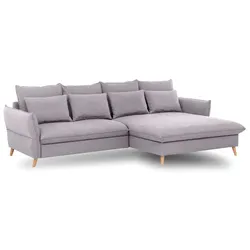 Exxpo by Gala Ecksofa mit Funktion Walker Stoff Silber