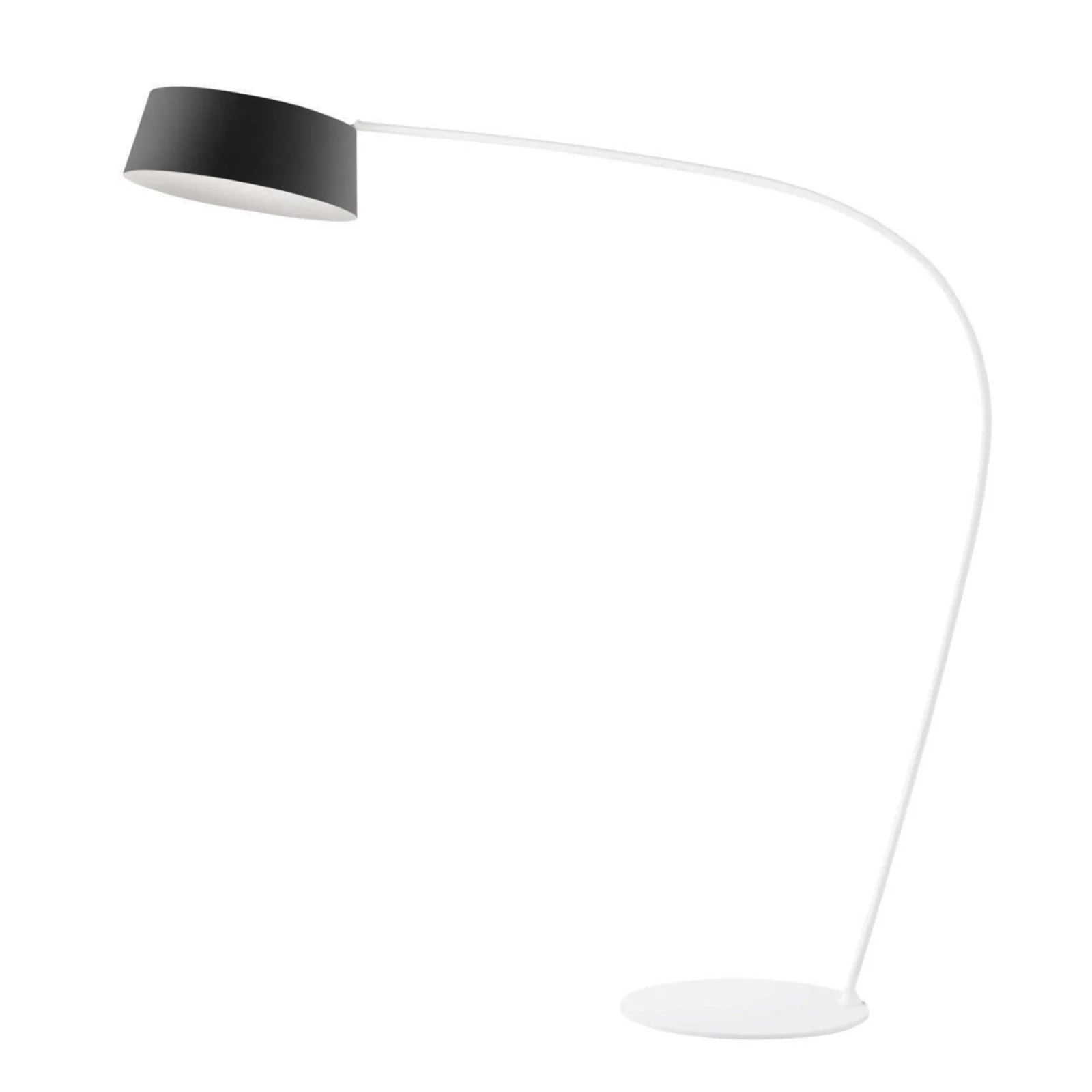 Stilnovo Oxygen FL1 LED-booglamp, zwart, Hoogte: 212 cm