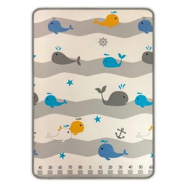 Mally Mata piankowa zwijana Kinder Bear and Whales (178 x 120 cm) (4688)