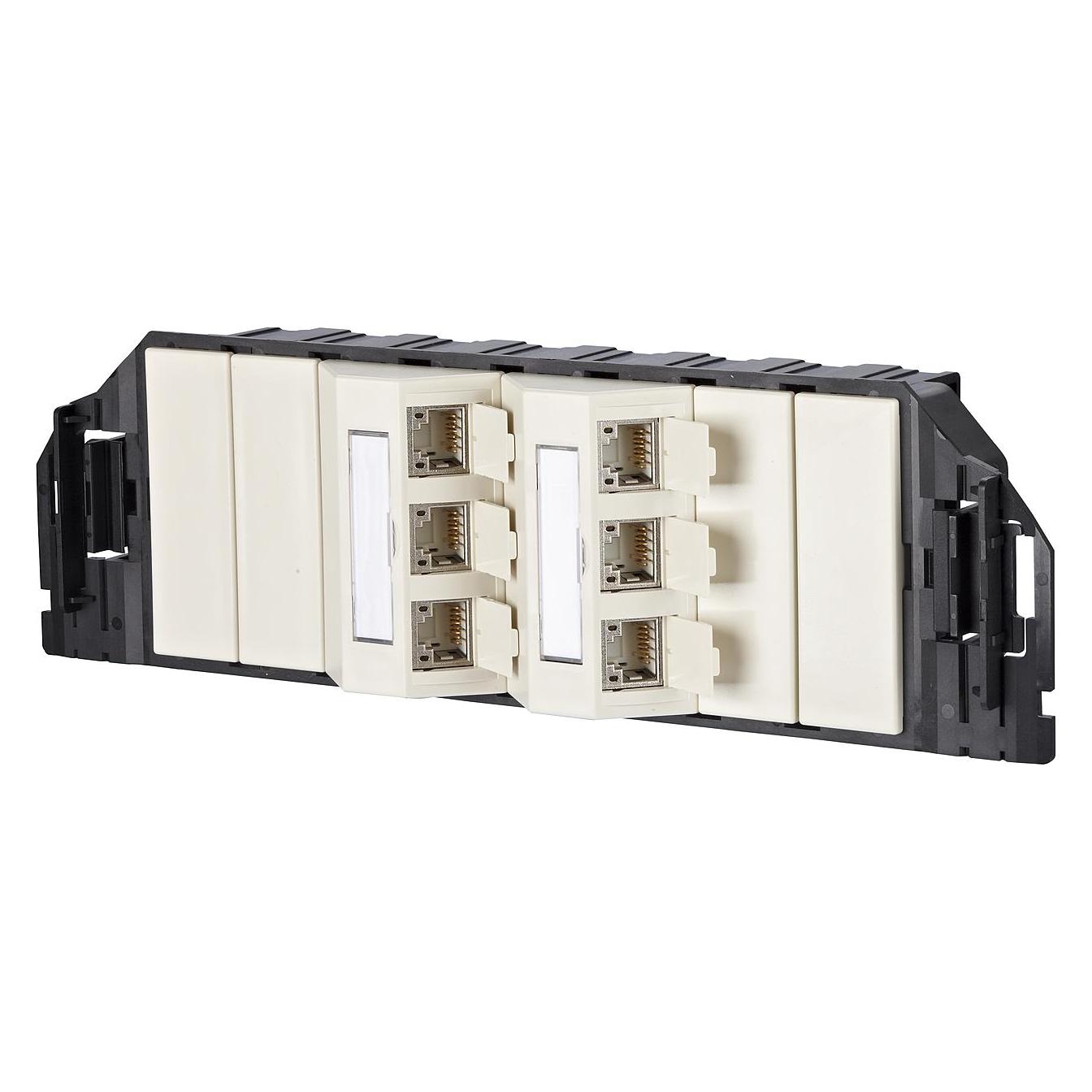 Metz Connect E-DAT subway GB3 - Termination Block - RJ-45 X 6 (1309310601-E)