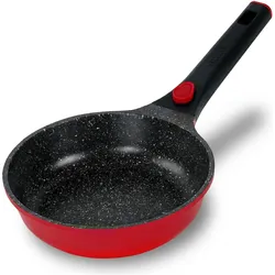 Stoneline  SMART Bratpfanne 20 cm ohne Deckel - Rot, Pfanne + Kochtopf, Rot