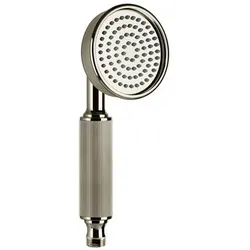 Gessi Venti20 Antikalk-Handbrause, 1 Strahl, Eigensichere Handbrause aus Metall, 65154720, Farbe: Nickel PVD