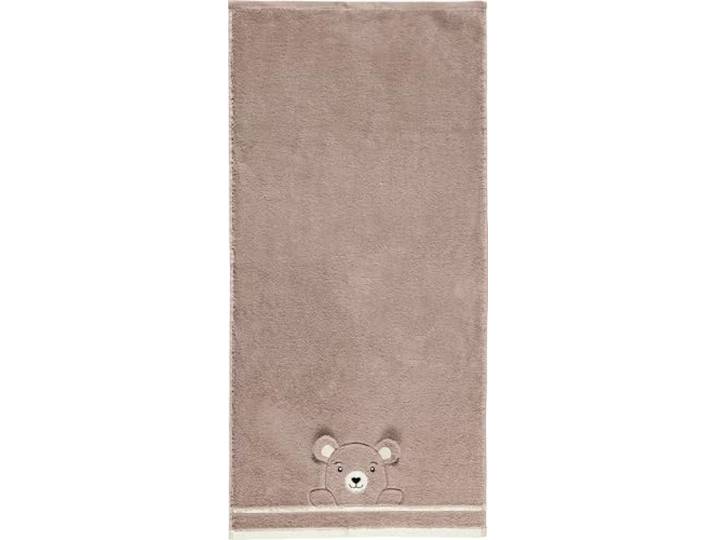 Erwin Müller Kinder-Badetuch Bär Walk-Frottier beige Größe 70x140 cm