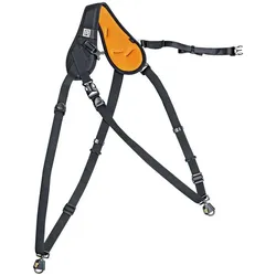 Blackrapid Hybrid X Extra Comfort Single / Double Camera Sling (Schultergurt), Kameragurt, Mehrfarbig, Schwarz