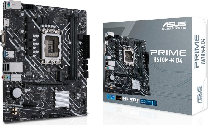 ASUS PRIME H610M-K D4 mATX Mainboard - Sockel 1700