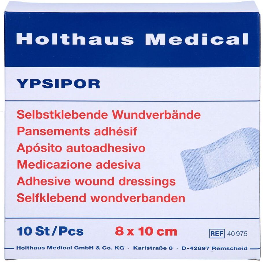 Wundverband Ypsipor Steril 8x10 Cm 10stk