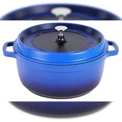 Contacto AluChef® Kasserolle, rund 28 cm blau/blue