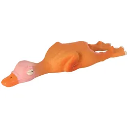 4x Trixie Ente Latex 14cm mit Quietscher, Hundespielzeug
