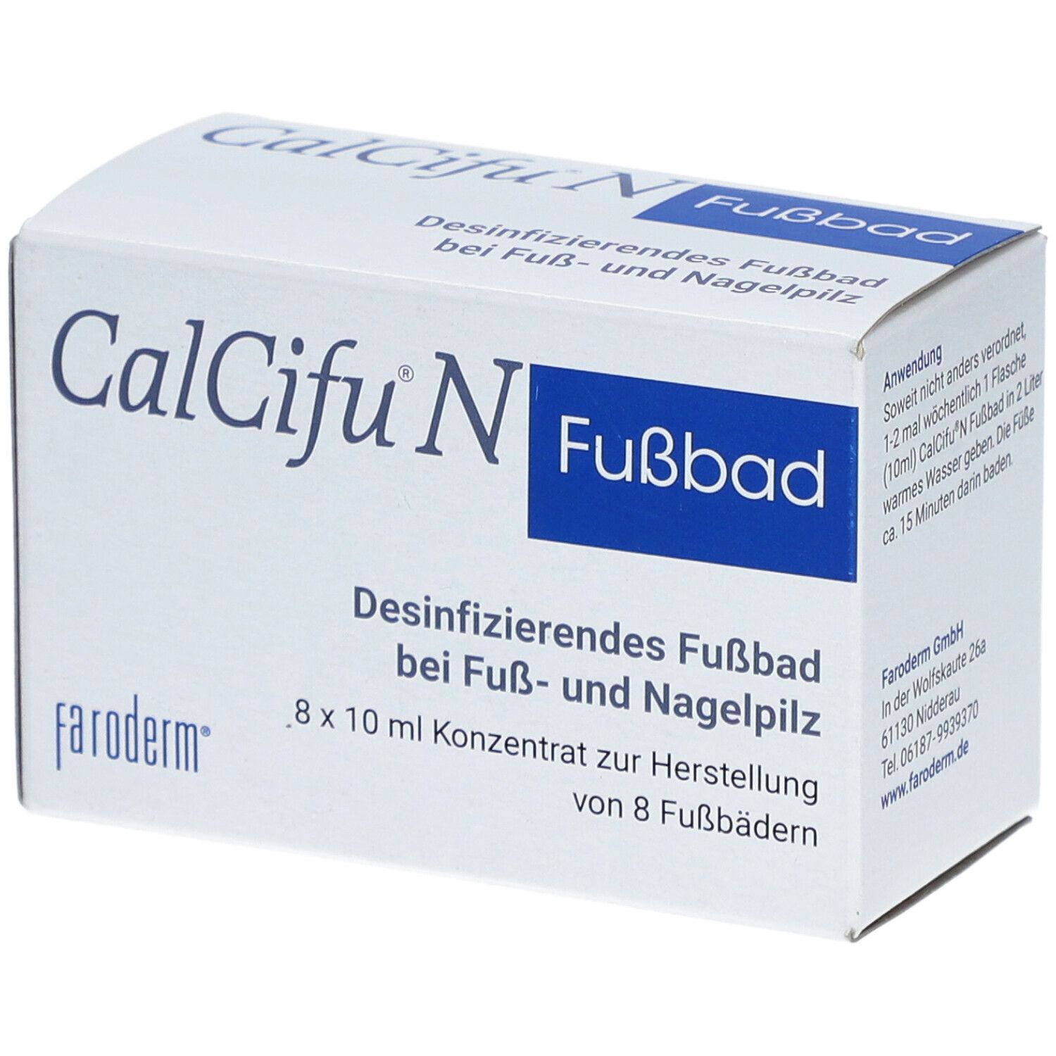 Calcifu N desinfizierendes Fußbad 8x10 ml Bad